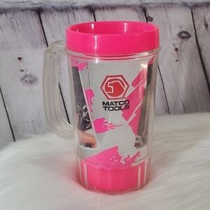 Matco Tools Toolmate 80s Pin Up Girls Classic Cars Collectable Mug 6" Hot Pink